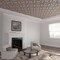 Ekena Millwork 33W x 33H x 38T Small Laird Decorative Fretwork Wood Ceiling Panels, Cherry CELW33X33X0375LRDCH - alternate 1